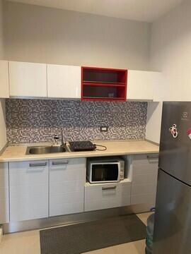 kitchen with appliances and cabinets