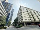 Exterior view of residential apartment buildings