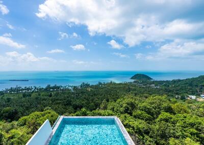 Stunning ocean view from an infinity pool