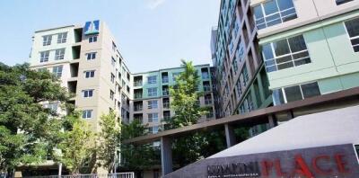 Exterior view of a multi-story residential building