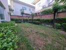 Spacious backyard with greenery and trees