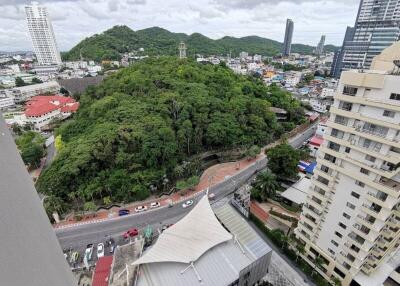 Aerial view from a high-rise apartment building