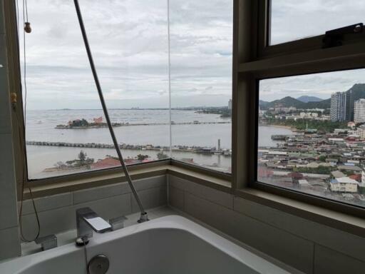 Bathroom with a view