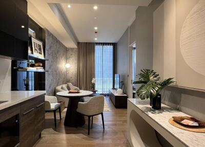 Modern living and dining area