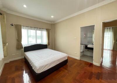 Spacious bedroom with attached bathroom