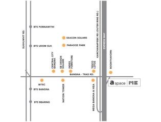 Map showing key locations around a property