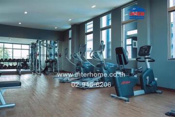 Residential fitness center with exercise equipment