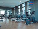 Residential fitness center with exercise equipment