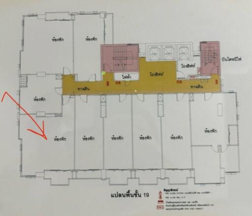 Floor plan of a building