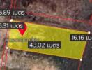 Land plot measurement with area dimensions