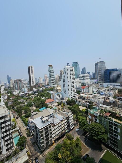 City skyline view from high-rise building