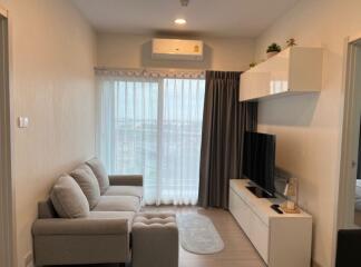 Modern living room with natural lighting