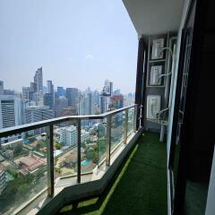 Balcony with city view