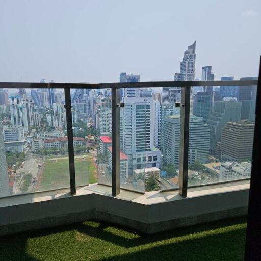 Balcony with city view