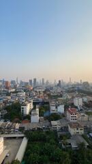 City skyline view from high-rise building