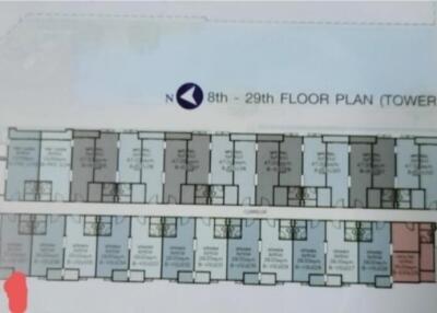 Floor plan view of the building from 8th to 29th floor (Tower B)