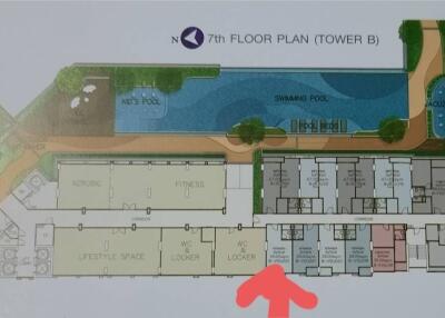 7th floor plan in Tower B
