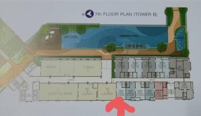 7th floor plan in Tower B