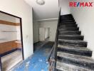 Entry hallway with staircase