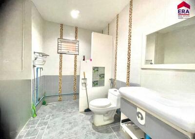 Modern bathroom with toilet and sink