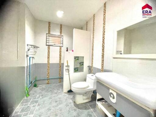 Modern bathroom with toilet and sink