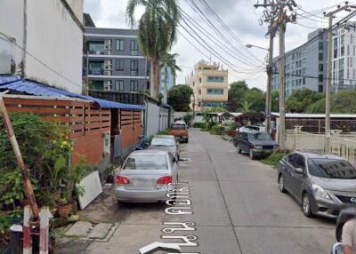 Street view of a residential area