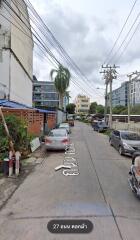 Street view of a residential area