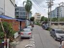 Street view of a residential area