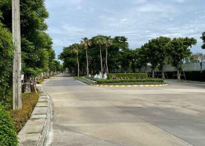 Street view of a residential area