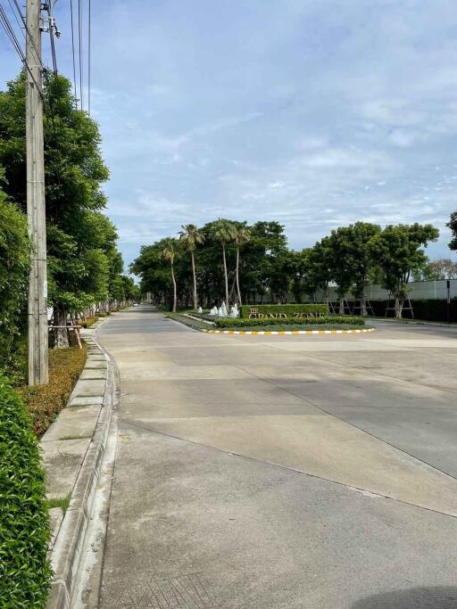 Street view of a residential area