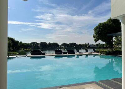 Infinity pool with scenic view