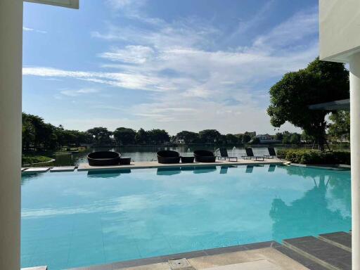 Infinity pool with scenic view