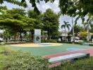 Outdoor recreational area in residential neighborhood