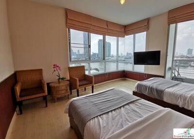 Supalai River Place - Two Bedroom Corner Unit with Amazing City and Chao Phraya River Views at Krung Thonburi