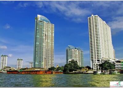 Supalai River Place - Two Bedroom Corner Unit with Amazing City and Chao Phraya River Views at Krung Thonburi