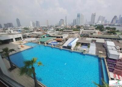 Supalai River Place - Two Bedroom Corner Unit with Amazing City and Chao Phraya River Views at Krung Thonburi