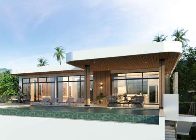 Breathtaking Sea View Pool Villa in the Heart of Bo Phut, Koh Samui