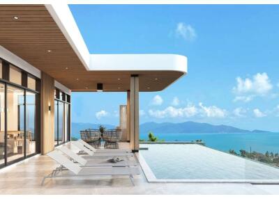 Breathtaking Sea View Pool Villa in the Heart of Bo Phut, Koh Samui