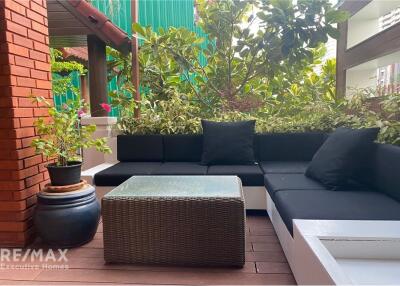 4-Story Corner Unit Townhouse with Stunning Views and Private Compound at Sukhumvit 49 - For Sale