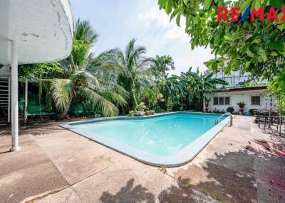 Outdoor swimming pool area