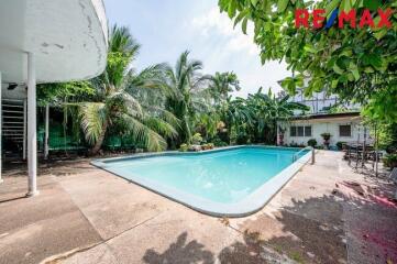 Outdoor swimming pool area