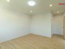 Unfurnished room with tiled floor and multiple ceiling lights