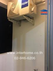 balcony with air conditioning unit