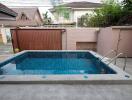 Private outdoor pool area