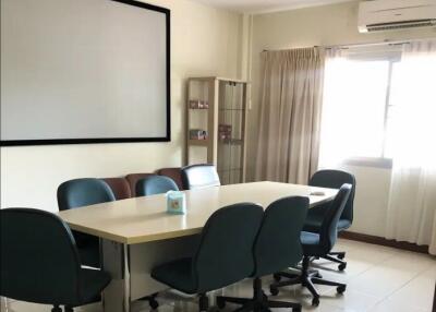 Conference room with table and chairs