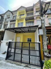 Facade of a multi-story townhouse