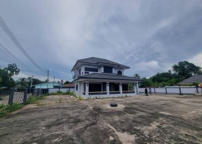 Front view of a two-story house