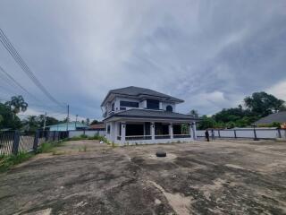 Front view of a two-story house