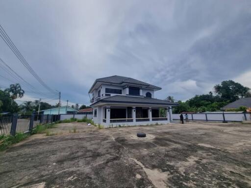 Front view of a two-story house