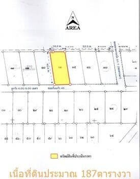 Map showing plot of land